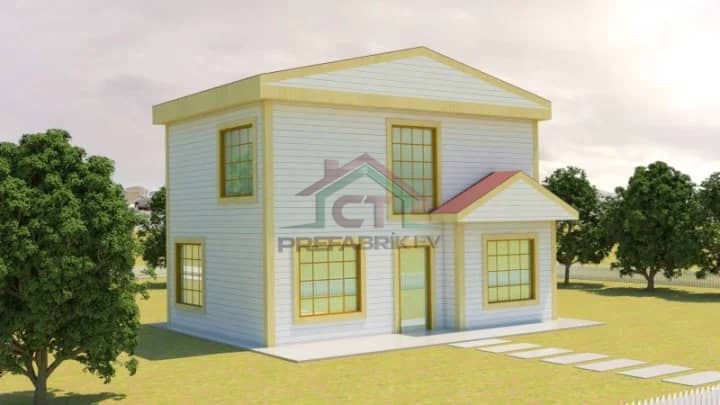 Çelik Ev 104m2 görünüş 3